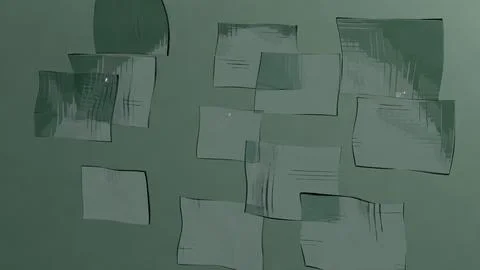 Abstract Display of Transparent Rectangles with Subtle Textured Patterns 3D イラスト素材