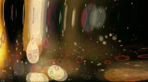 Abstract distorted  background with vibrant night sparkles loop Stock Footage 44428531