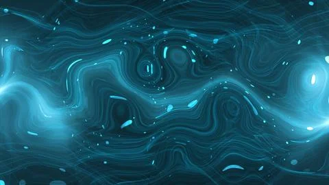 Abstract distorted swirl waves gradient striped curves composition Stock Illustration