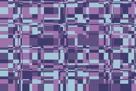 Abstract distortion background with layered stripes and scattered shapes. T.. Stock Illustration