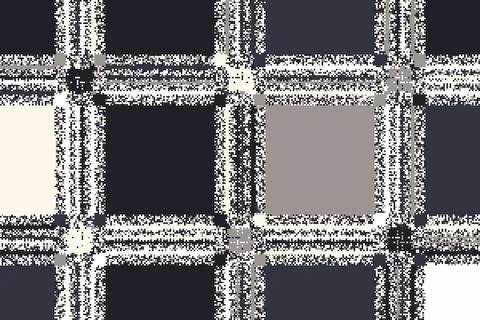 Abstract distortion with glitch lines and scattered blocks. The rough textu.. Stock Illustration