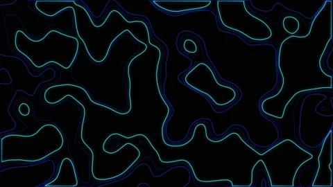 Abstract Distortion Loop On Black Background Stock Footage 186474307