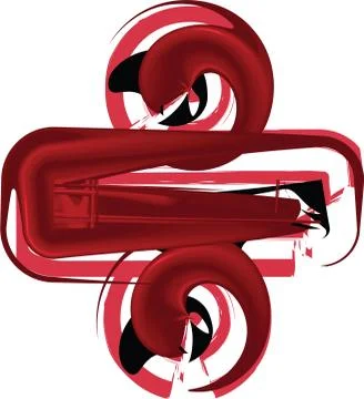 Abstract divide Symbol Illustrazione stock