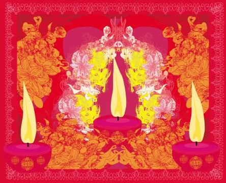 Abstract diwali celebration background, vector illustration Stock Illustration