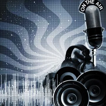 Abstract dj backgrounds with copy-space for your design Stock Illustration