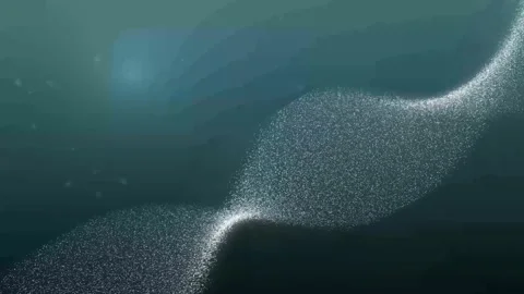 Abstract DNA animation on dark green background. Loop animation Stock Footage 164550429