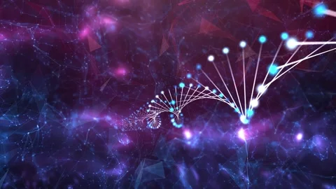Abstract dna chain animation background 動画素材 140612519