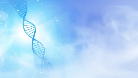 Abstract dna chain with binary data rotation animation Stock Footage 319420328