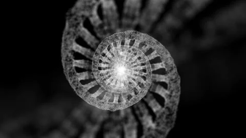 Abstract dna chain rotation background Stock Footage 322904110