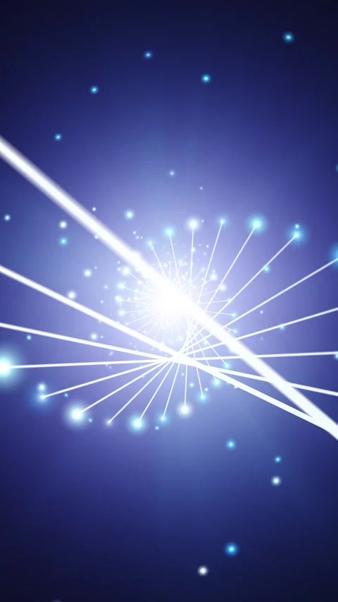 Abstract dna chain rotation on a blue vertical background Stock Footage 345325668