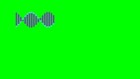 Abstract dna double helix structure rendered with purple bars and light nodes Stock-Footage 340902892