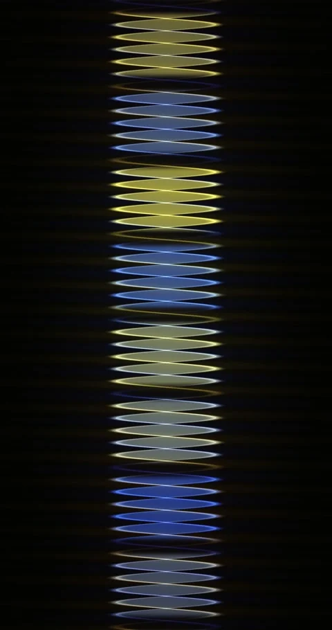 Abstract dna gradient animated background with amber deep colors Stock Footage 331551273