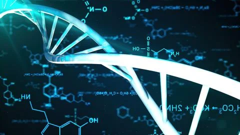Abstract DNA helix Stock Illustration