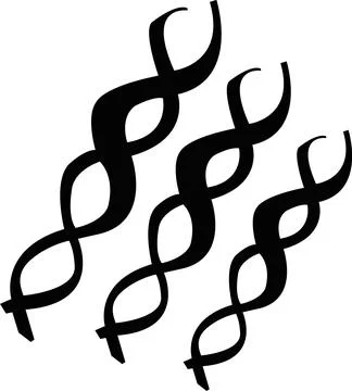 Abstract DNA Helix Pattern Stock Illustration