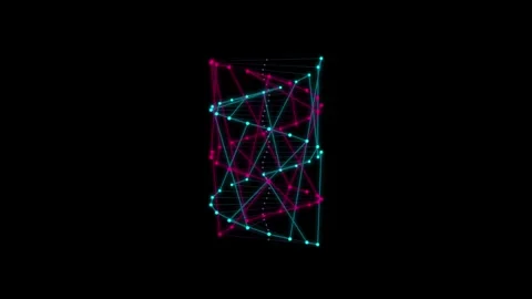 Abstract dna helix rotating on dark background in seamless loop representin.. 库存影片 345896154