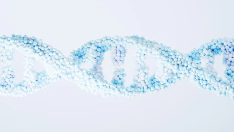 Abstract dna helix rotating slowly against a clean white background, creati.. Stock Footage 332318152