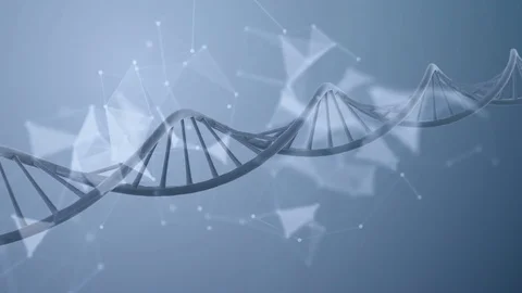 Abstract DNA molecule Loop Stock Footage 72776353