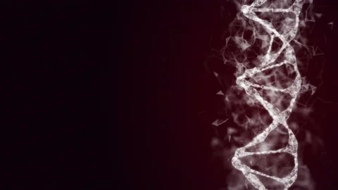 Abstract DNA Molecule Loop Stock Footage 97183255