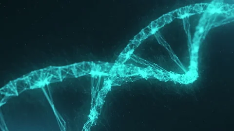 Abstract Dna Rotate Background Video stock 247848921