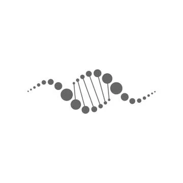 Abstract dna strands icon vector illustration isolated on white background Stock Illustration