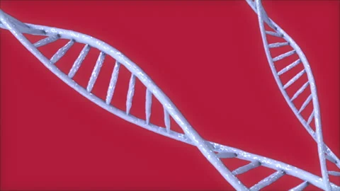Abstract DNA Strands on Pink Background Stock Footage 244894189