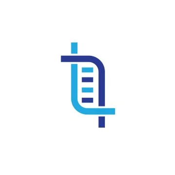 Abstract DNA symbol. Vector logo design Stock Illustration
