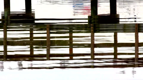 Abstract dock reflection in color Vídeo Stock 999725