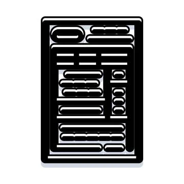Abstract document layout with minimal content design Stock Illustration