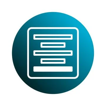 Abstract document outline in blue circle gradient displaying text formattin.. イラスト素材