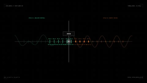 Abstract Documentary Style Timeline Overlay 2027 Stock Footage 346205326