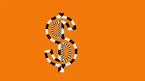 Abstract dollar. Stock Footage 281807549