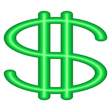 Abstract dollar symbol 스톡 일러스트