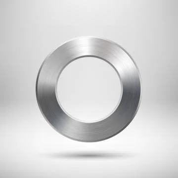 Abstract Donut Button Template Stock Illustration