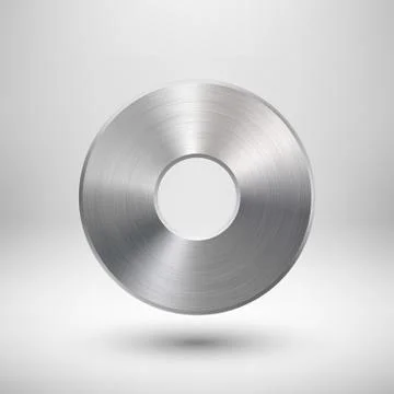 Abstract Donut Button Template Stock Illustration