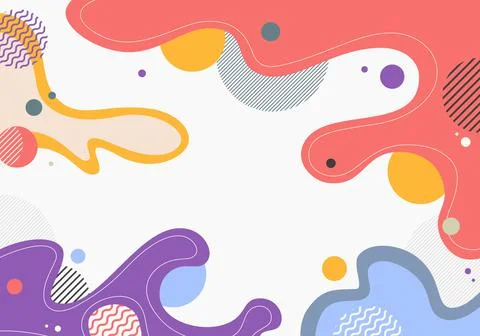 Abstract doodle artwork design decorative template with colorful style Stock-Illustration