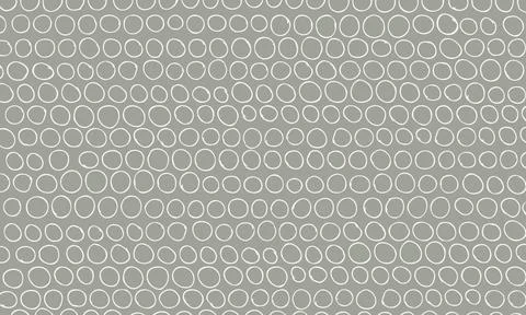 Abstract doodle background of random hand drawn circles in soft colors Stock Illustration