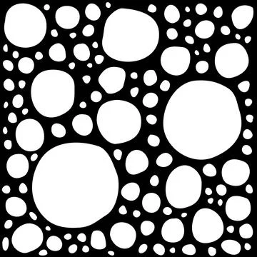 Abstract doodle background with round bubble elements Stock-Illustration