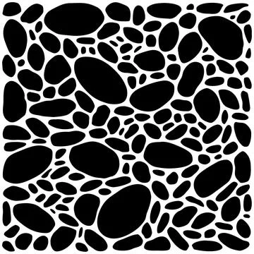 Abstract doodle background with round bubble elements Stock Illustration