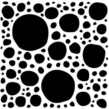 Abstract doodle background with round bubble elements Illustrazione stock