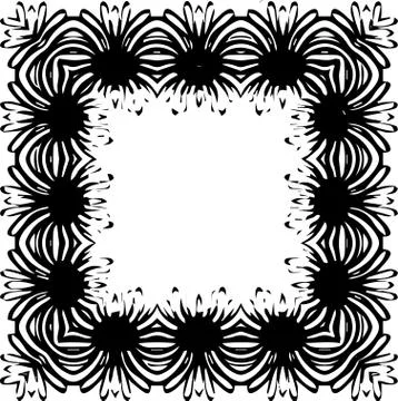 Abstract doodle frame Stockillustratie
