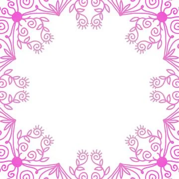 Abstract doodle frame 库存插图