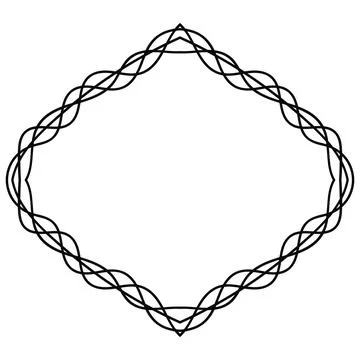 Abstract doodle frame Stock Illustration