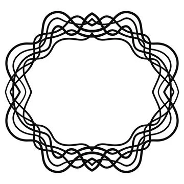 Abstract doodle frame Stock Illustration