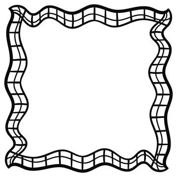 Abstract doodle frame Stock Illustration