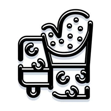 Abstract doodle illustration of a filled container イラスト素材