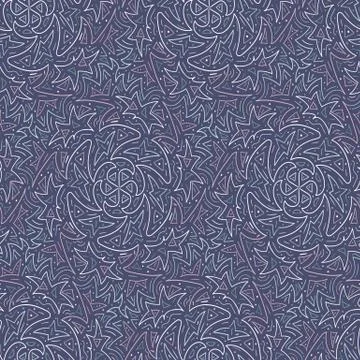 Abstract doodle linear seamless vector pattern 스톡 일러스트