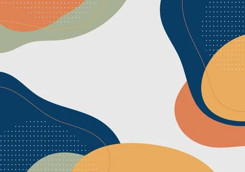Abstract doodle minimal design template overlapping artwork. Stock-Illustration
