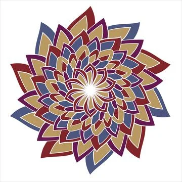 Abstract doodle ornament. Vector mandala pattern. 스톡 일러스트