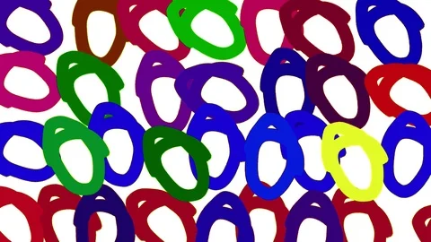 Abstract doodle pattern animation. scribbles background clip. Stock Footage 91636916