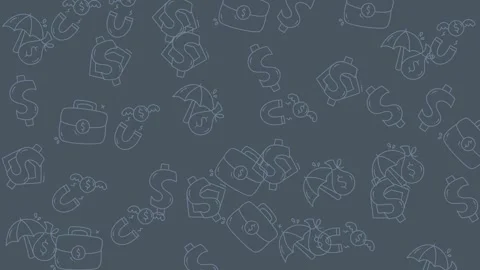 Abstract Doodle Pattern Background with Hand-Drawn Elements. Stock Footage 321850234